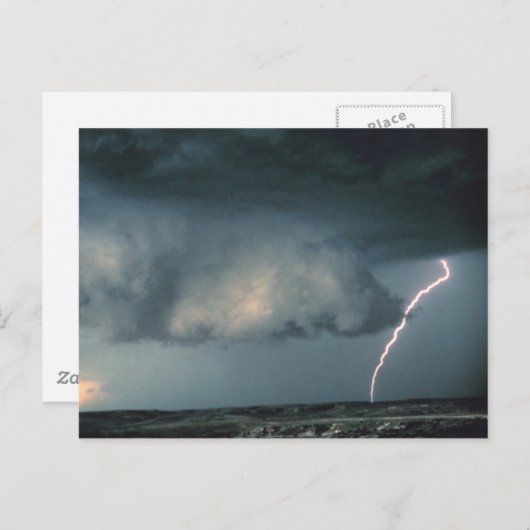 Wandwolk met blikseminslag briefkaart (Voorkant / Achterkant)