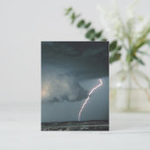 Wandwolk met blikseminslag briefkaart (Staand voorkant)