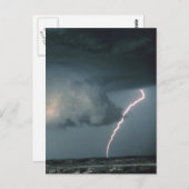 Wandwolk met blikseminslag briefkaart (Voorkant / Achterkant)