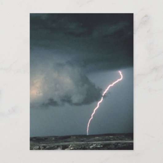 Wandwolk met blikseminslag briefkaart (Voorkant)