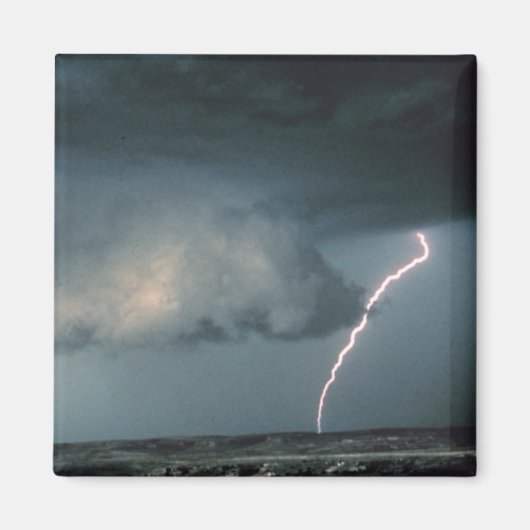 Wandwolk met blikseminslag magneet (Voorkant)