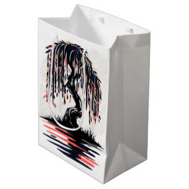 Wanend Vuur Witte Achtergrond Medium Cadeauzakje