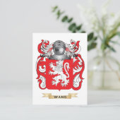 Wang Family Crest (wapen) Briefkaart (Staand voorkant)