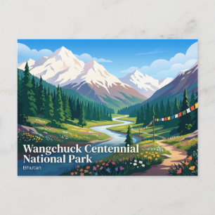 Wangchuck Centennial National Park Bhutan Briefkaart