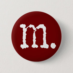 wangedrag. Merk M. 1,25-inch Button