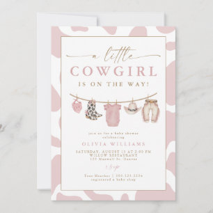 Wangen Blozend Babywaslijn Kleine Cowgirl Baby Sho Kaart