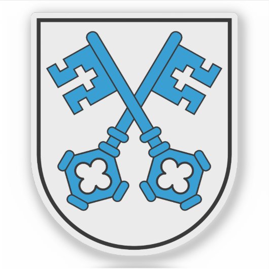 Wangen & Oberaargau districten embleem, Zwitserlan Sticker (Voorkant)