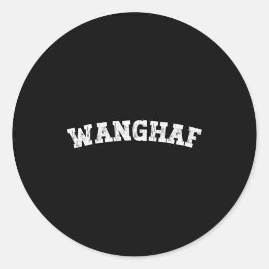Wanghaf Meme Grappig Ronde Sticker (Voorkant)