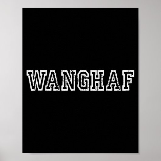 Wanghaf Shirt – Bold Minimalist Streetwear Graphic Poster (Voorkant)