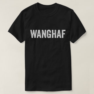 Wanghaf Vervuild Bloktekst T-shirt
