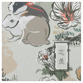 Wangxian Bunny Pattern Stof