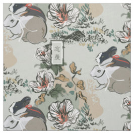 Wangxian Bunny Pattern Stof