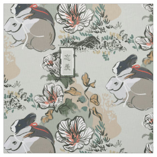 Wangxian Bunny Pattern Stof