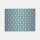 Wangzameuwild fleece deken (hemelblauwe mix) (Voorkant (Horizontaal))