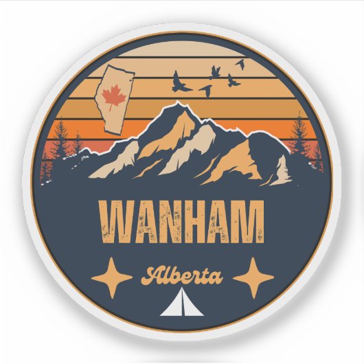 Wanham, Alberta Sticker (Voorkant)