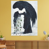 Wanhoop Gotische Engel Sad Canvas Print (Insitu (Woonkamer))
