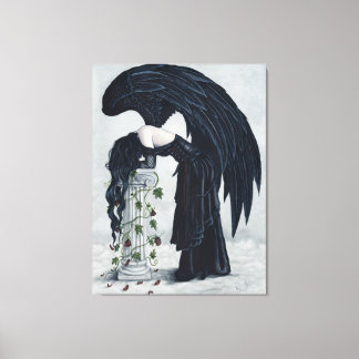 Wanhoop Gotische Engel Sad Canvas Print