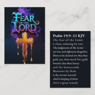 Wanhopige Darkwave   Psalm 19:9–11 KJV Kaartdoos Visitekaartje