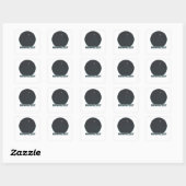 Wanhopige haling vierkante sticker (Vel)