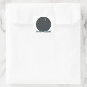 Wanhopige haling vierkante sticker (Tas)