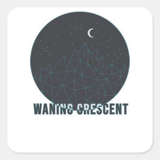 Wanhopige haling vierkante sticker (Voorkant)
