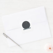 Wanhopige haling vierkante sticker (Envelop)