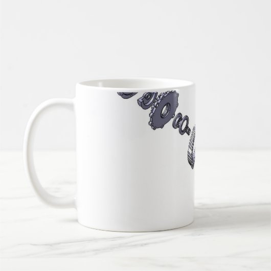 Wankel-Mok motor Koffiemok (Links)