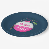 Wankelen in de grote ONE Viste Verjaardag Papieren Bordje (Gekanteld)