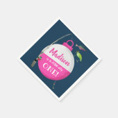 Wankelen in de grote ONE Viste Verjaardag Servet (Hoek)