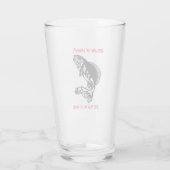 Wankelen in lachen... - Vist Beer Glas (Achterkant)