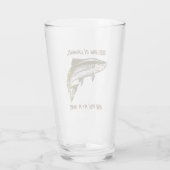 Wankelen in lachen... - Vist Beer Glas (Achterkant)