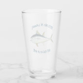 Wankelen in lachen... - Vist Beer Glas (Achterkant)