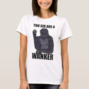 Wanker Gorilla Meme Wanking Prank T-shirt
