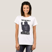 Wanker Gorilla Meme Wanking Prank T-shirt (Voorkant volledig)