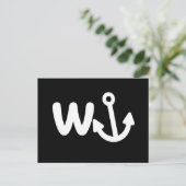 wanker w anchor briefkaart (Staand voorkant)