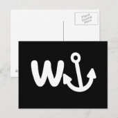 wanker w anchor briefkaart (Voorkant / Achterkant)