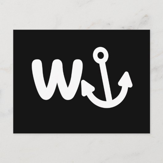 wanker w anchor briefkaart (Voorkant)