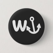 wanker w anchor ronde button 5,7 cm (Voorkant)
