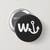wanker w anchor ronde button 5,7 cm (Voorkant /achterkant)