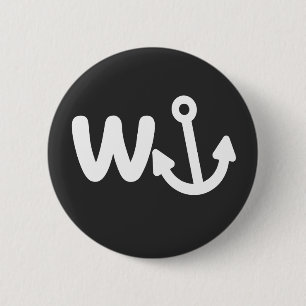 wanker w anchor ronde button 5,7 cm