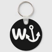 wanker w anchor sleutelhanger (Voorkant)
