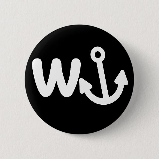 wanker w ankerplein ronde button 5,7 cm (Voorkant)