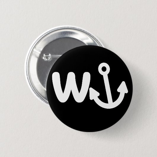 wanker w ankerplein ronde button 5,7 cm (Voorkant /achterkant)