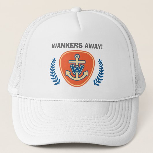 Wankers weg! trucker pet (Voorkant)