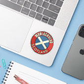Wanlockhead, Schotland Sticker (Laptop met iPhone)