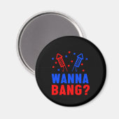 Wanna Bang Fireworks Pyrotechnicus Pyro Fire Gift Magneet (Voorkant / Achterkant)