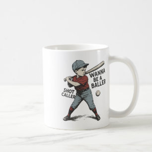 Wanna Be A Byller Shot Caller Vintage Bysebyll Kid Koffiemok