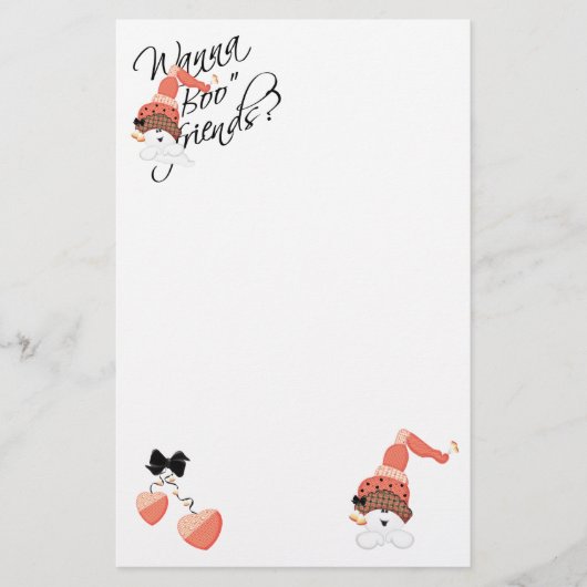 Wanna Boo Friends Briefpapier (Voorkant)