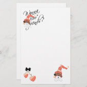 Wanna Boo Friends Briefpapier (Voorkant / Achterkant)