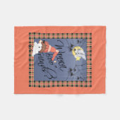 Wanna Boo Friends Halloween Fleece Deken (Voorkant (Horizontaal))